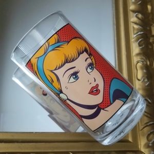 ❗Disney Cinderella Retro Comic Style Drinking Glass "It's Like a Dream"❗